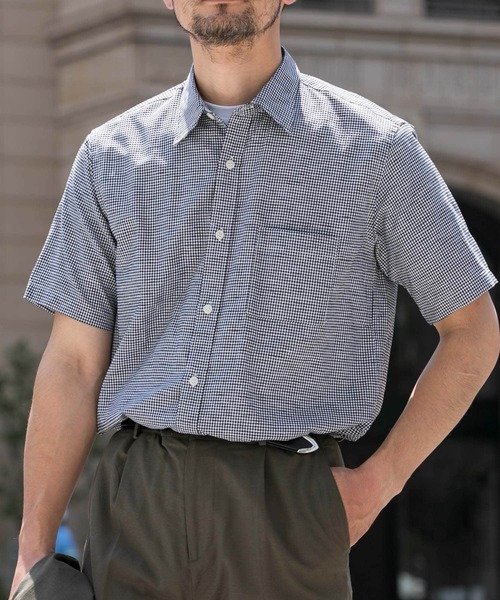 「URBAN RESEARCH ROSSO MEN」 半袖シャツ SMALL ホワイト メンズ_画像4