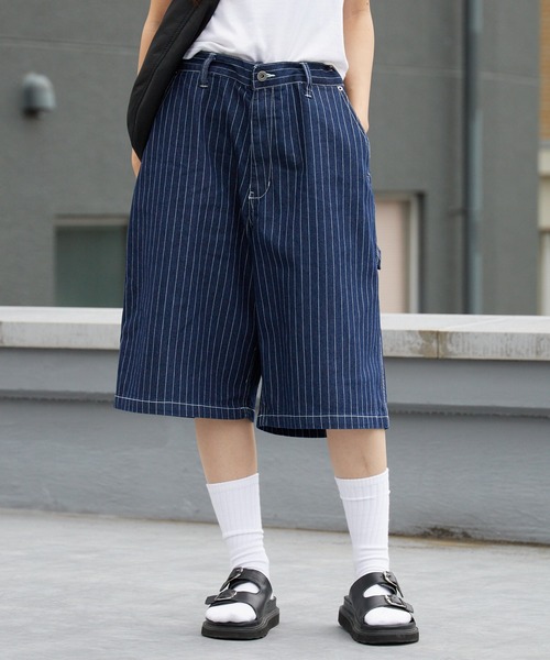ROOP TOKYO ワイドパンツ ハーフパンツ ジーンズ 短パン ペインター