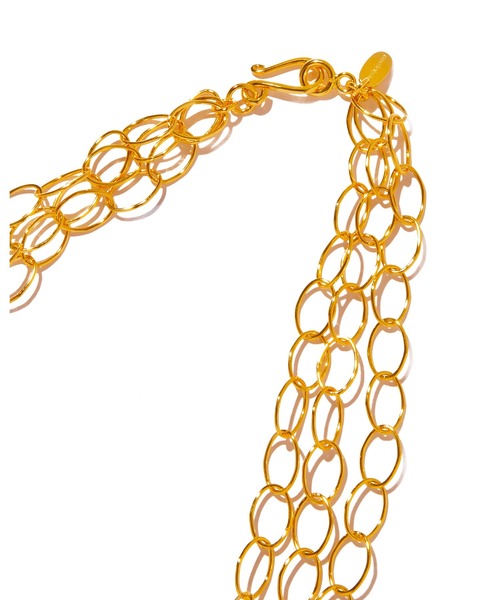 ネックレス 「les bonbon」botanica halo layer necklace/ボタニカ ヘイロー レイヤー ネックレス ゴールドの画像
