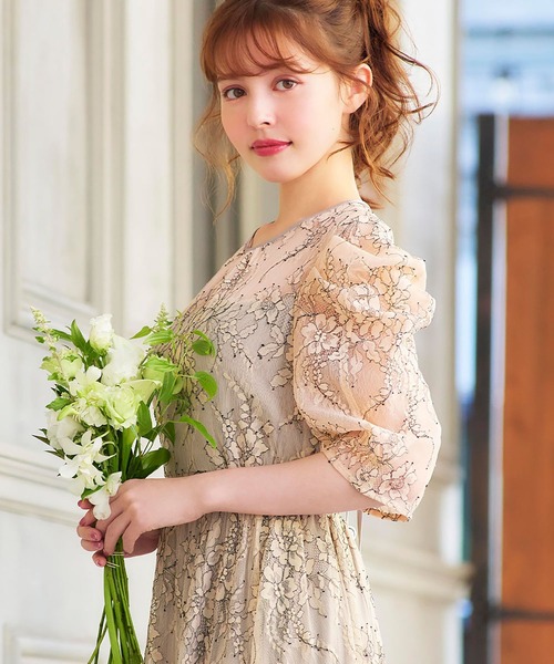 「GIRL」 半袖ワンピース L ネイビー レディース_画像9