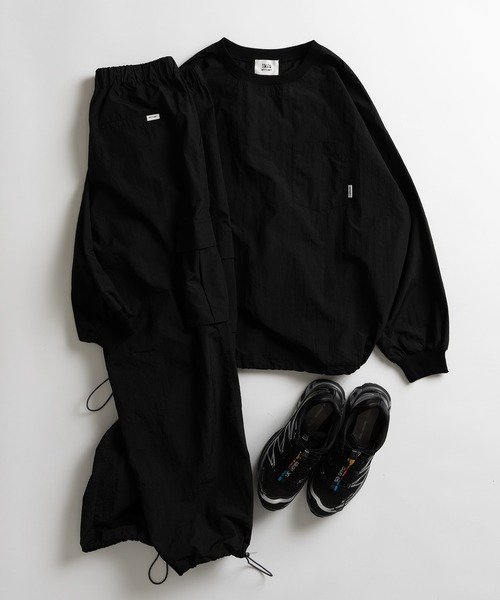 「WETTEMPT」 長袖Tシャツ LARGE ネイビー メンズ_画像2