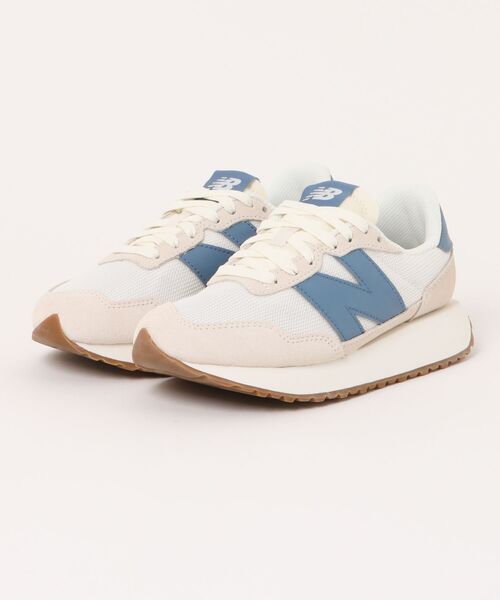 New Balance ホワイト/ブルー スニーカー New Balance（ニューバランス） ローカットスニーカー 23.0cm ホワイト