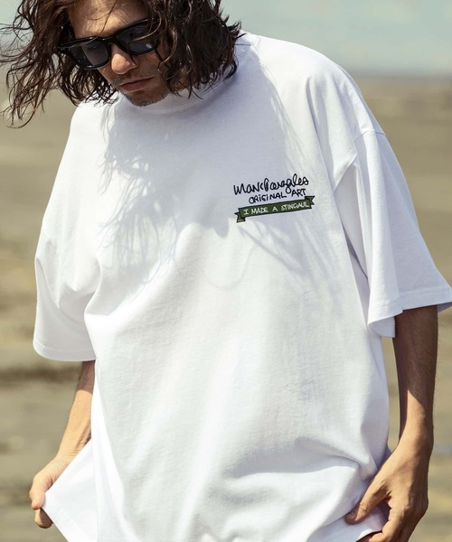 「Mark Gonzales」 半袖Tシャツ M ホワイト メンズ_画像7