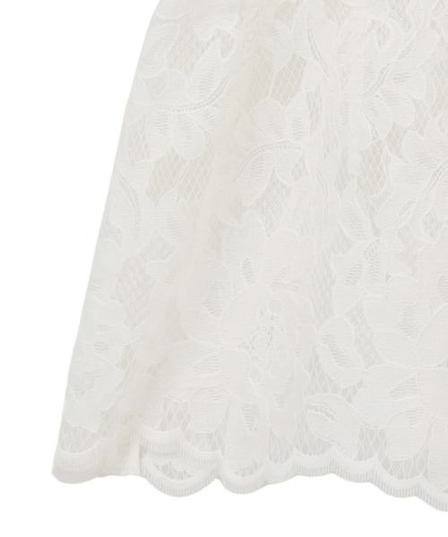 CLANE（クラネ） ブラウス シャツ 「CLANE」FLOWER LACE WAIST SHAPE