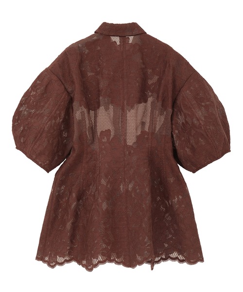 CLANE（クラネ） ブラウス シャツ 「CLANE」FLOWER LACE WAIST SHAPE