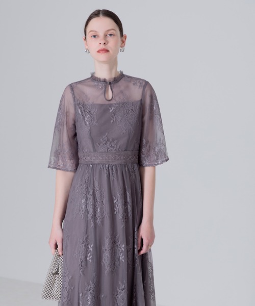「Leja」 半袖ワンピース MEDIUM パープル レディース_画像4