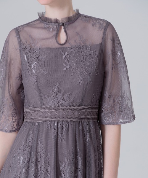 「Leja」 半袖ワンピース MEDIUM パープル レディース_画像7
