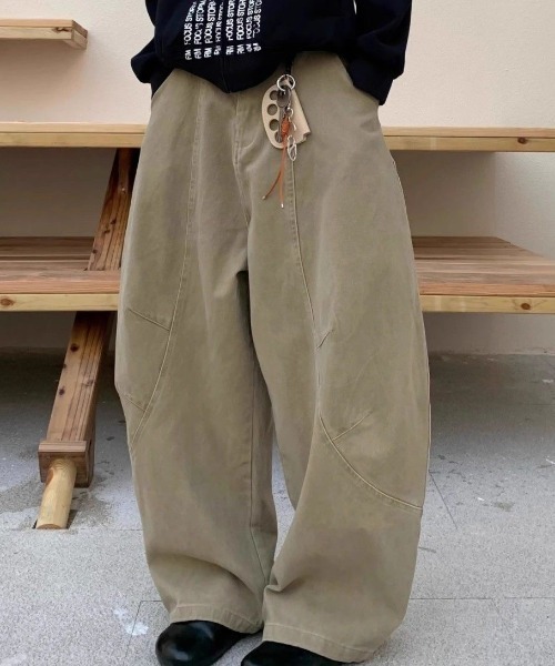 「MONO8」 カーゴパンツ L ベージュ レディース_画像2