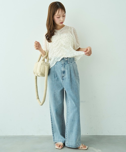 mil（ミル） ジーンズ デニム デニムパンツ 「見えないウエスト調整