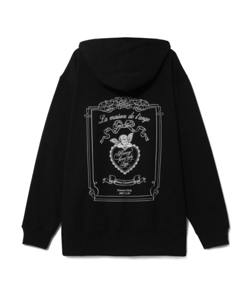 Honey Cinnamon ジップアップパーカー ブラック Honey Cinnamon（ハニーシナモン） ジップアップパーカー X-LARGE