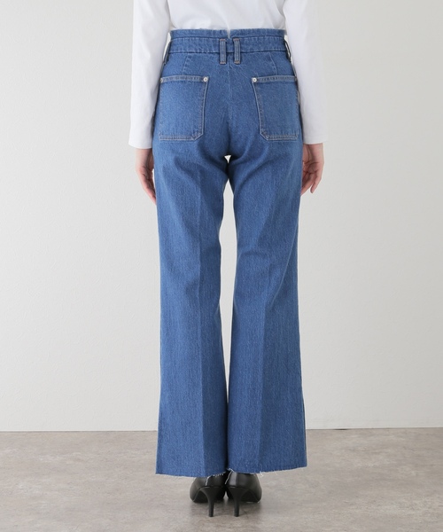 「U by SPICK&SPAN」 ブーツカットデニムパンツ 25 ブルー レディース_画像10