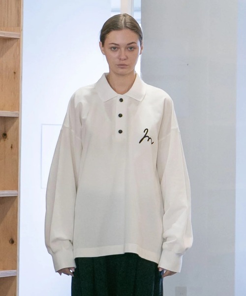 「my beautiful landlet」 長袖ポロシャツ 0 ブルー メンズ_画像3