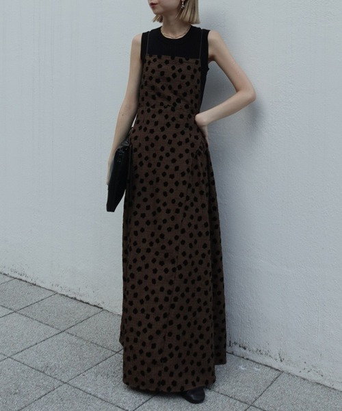 Ameri（アメリ） ドレス FLOCKY FROWER CAMISOLE DRESS : ZOZOTOWN