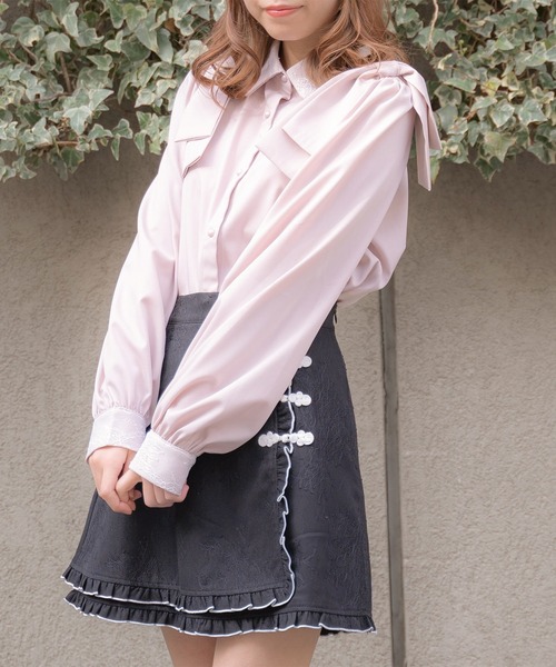 ROJITA シャツ ブラウス 肩リボンブラウス : ZOZOTOWN Yahoo!店