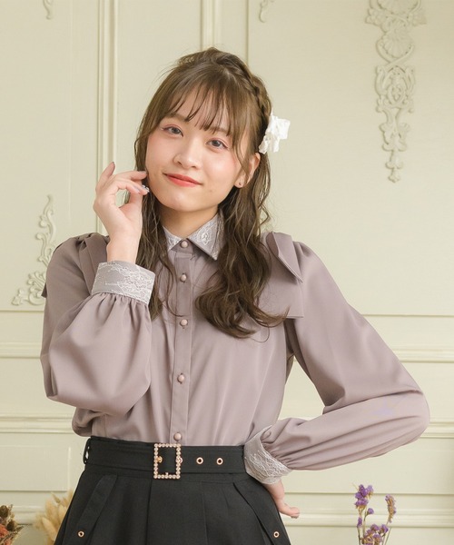 ROJITA シャツ ブラウス 肩リボンブラウス : ZOZOTOWN Yahoo!店