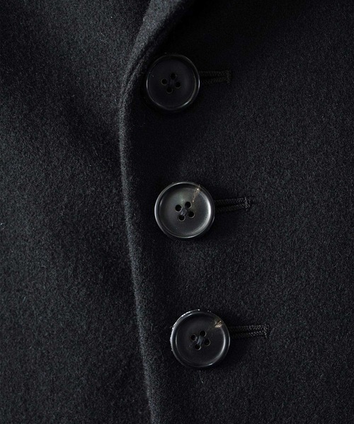 SHAREEF コート ピーコート WOOL MELTON MIDDLE COAT : ZOZOTOWN