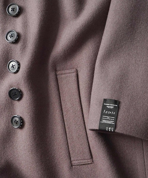 希少　SHAREEF WOOL MELTON MIDDLE COAT Mサイズ SHAREEF コート ピーコート WOOL MELTON MIDDLE COAT : ZOZOTOWN