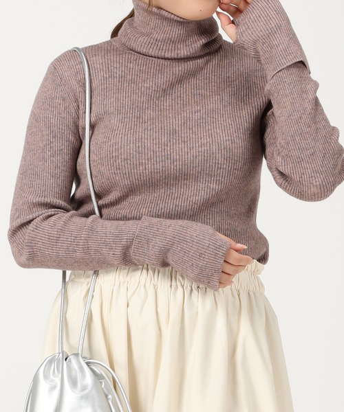 acro（アクロ） ニット セーター フィンガーホールタートルリブニット