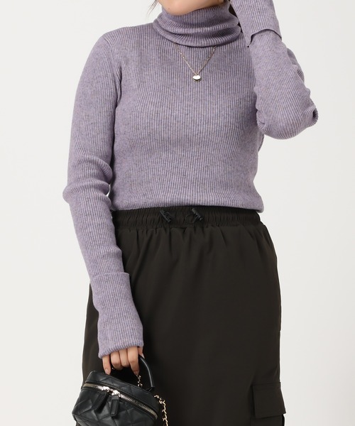 acro（アクロ） ニット セーター フィンガーホールタートルリブニット