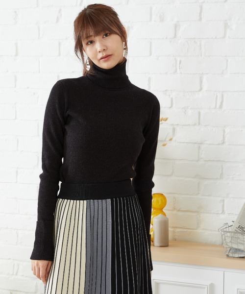 acro（アクロ） ニット セーター フィンガーホールタートルリブニット/AC1188 レディース : ZOZOTOWN Yahoo!店 ...