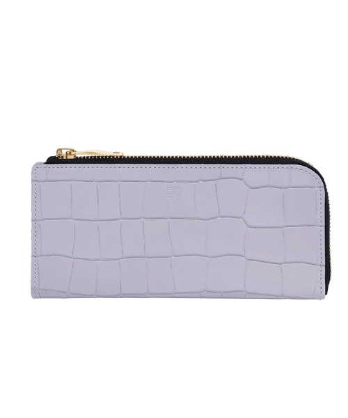 ★極美品★Epoi エポイ Tile タイル 長財布 型押し L字 パープル Epoi 財布 Tile タイル Lファスナー長財布 レディース