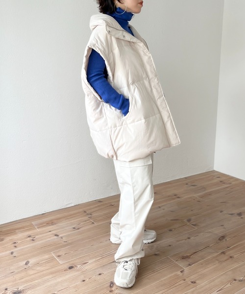 wee9s（ウィークス） ダウンベスト ベスト over size fake down vest