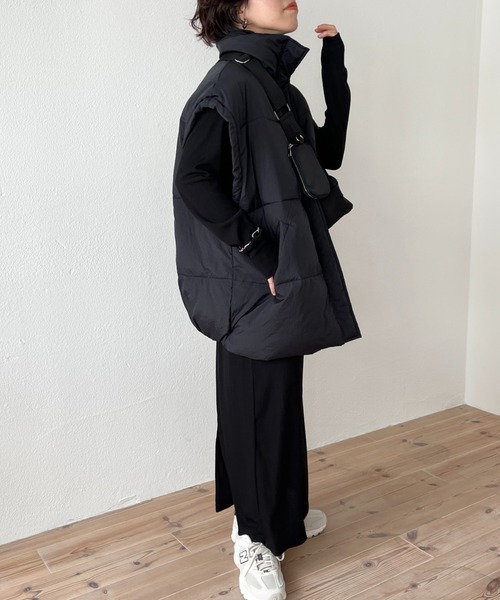 wee9s（ウィークス） ダウンベスト ベスト over size fake down vest