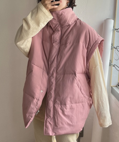 wee9s（ウィークス） ダウンベスト ベスト over size fake down vest