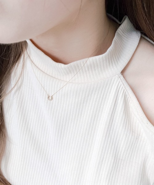 BLOOM K10イエローゴールド ネックレス トパーズ BLOOM（アクセサリー） ネックレス 11月誕生石 K10 イエロー