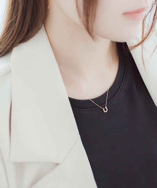 BLOOM（ブルーム） ネックレス K10 イエローゴールド ホワイトトパーズ