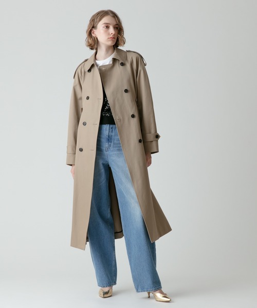 allureville トレンチコート コート FINXギャバトレンチコート