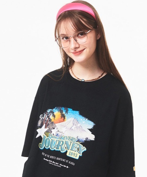 tシャツ A'GEM/9 × .kom「MAIN BOOTH/メインブース」Cinema T-Shirt/シネマ半袖カットソー レディース メンズ