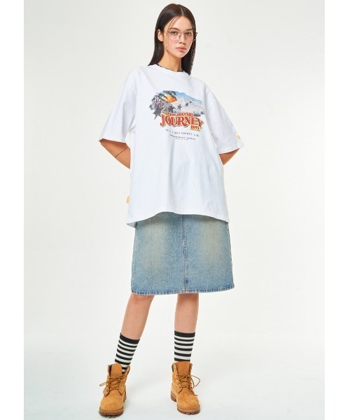 tシャツ A'GEM/9 × .kom「MAIN BOOTH/メインブース」Cinema T-Shirt/シネマ半袖カットソー レディース メンズ A'gem 9 tシャツ A'GEM/9 × .kom「MAIN BOOTH/メインブース
