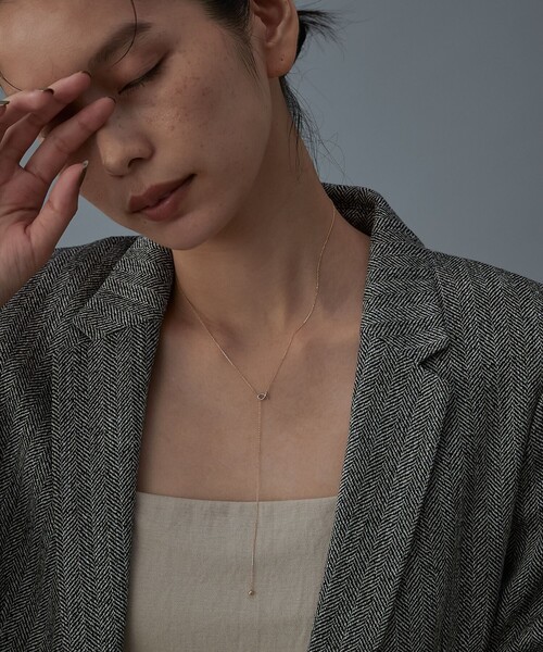 【美品✨】ete K10YG アンカーチェーン ロング ラリエット　ネックレス ete K10YG アンカーチェーン ロング ラリエット ネックレス