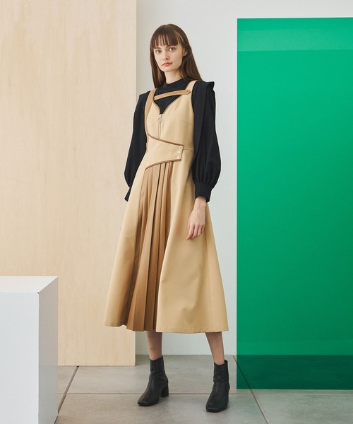 UNITED TOKYO」 サロペットスカート 1 ベージュ レディース : 82009963  