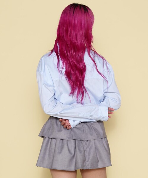 ブラウス シャツ NORA/ノラ/袖ラインビッグブラウス レディース メンズ NORA ブラウス シャツ NORA/ノラ/袖ラインビッグブラウス