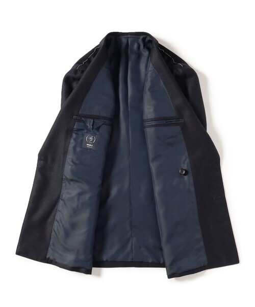 ホップサック✨BEAMS F テーラードジャケット　ネイビー　Ｌ　48 ホップサック✨BEAMS F テーラードジャケット ネイビー L 48