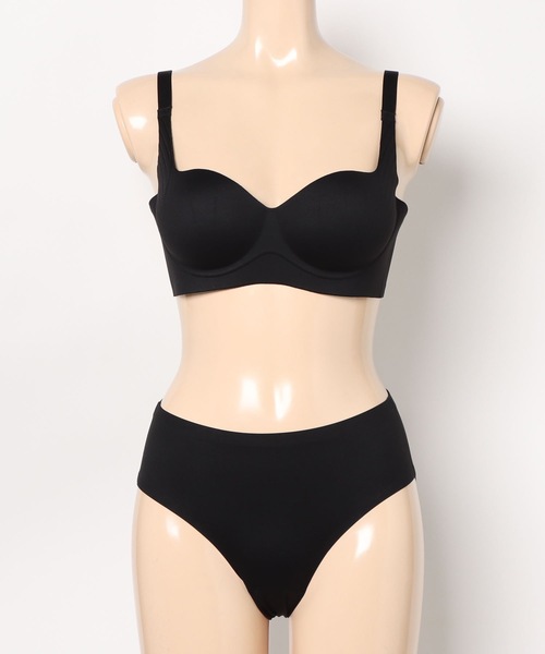 Lace Ladies ブラジャー ショーツセット ソリッドカラー シンプル ノン 