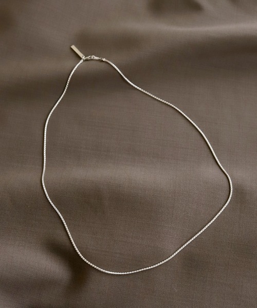 ネックレス SILVER ツイストチェーンネックレス 50cm レディース メンズの画像