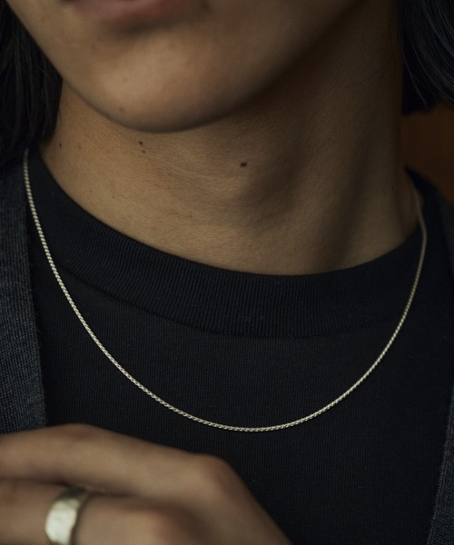 ネックレス SILVER ツイストチェーンネックレス 50cm レディース メンズの画像