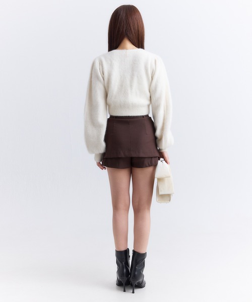 エイミーイストワール ウエストスカラップミニショートパンツ エイミーイストワール EIMY ISTOIRE ウエストスカラップミニショート