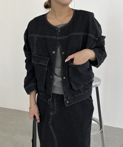 CAPRICIEUX LE'MAGE デニムスカート デニムマキシスカート