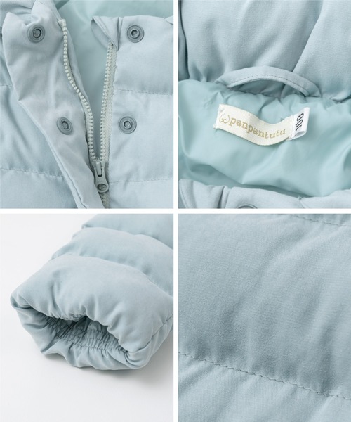 ダウン アウター お花とリボンのバルーンコート(80-130cm) キッズ 子供服 女の子