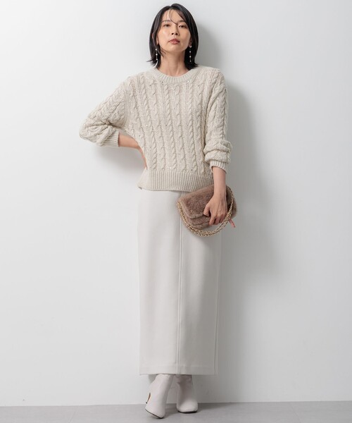 23区（ニジュウサンク） ニット セーター 「洗える」ルレックス