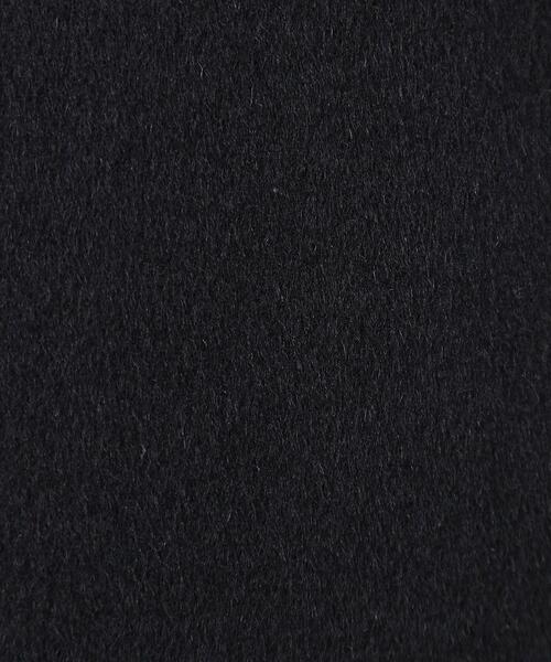 美品⭐️クードシャンス＊黒　ウールカシミヤ　スタンドカラーコート　36 カシミヤ混／日本製】Iラインスタンドウィングカラーコート（スタンド