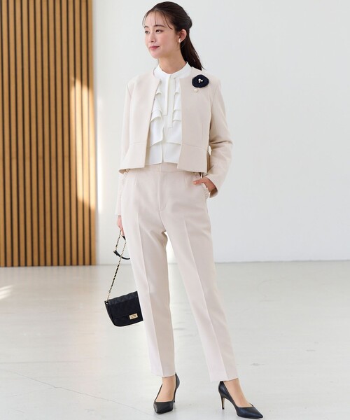 組曲（KUMIKYOKU） ジャケット ノーカラージャケット コンフォータブル