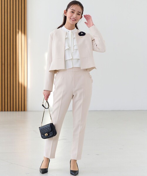 組曲（KUMIKYOKU） ジャケット ノーカラージャケット コンフォータブル