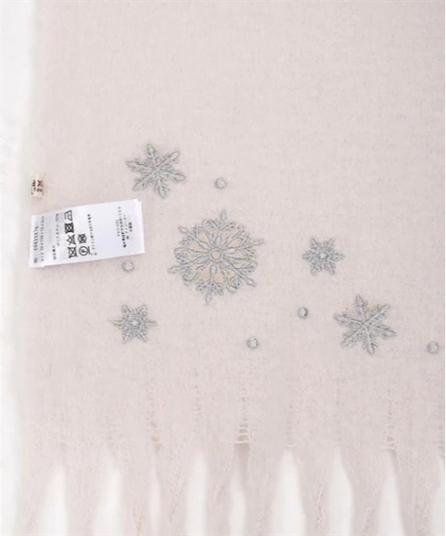 アッシュペーフランス刺繍入りストール アッシュペーフランス刺繍入りストール
