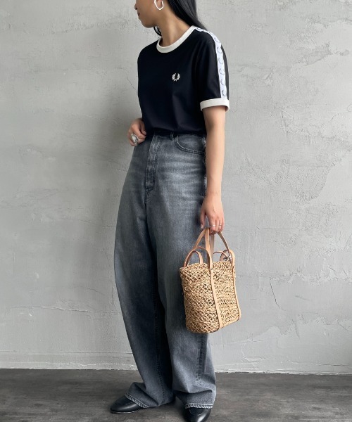 FRED PERRY（フレッドペリー） tシャツ 半袖 トラックテープ ショート