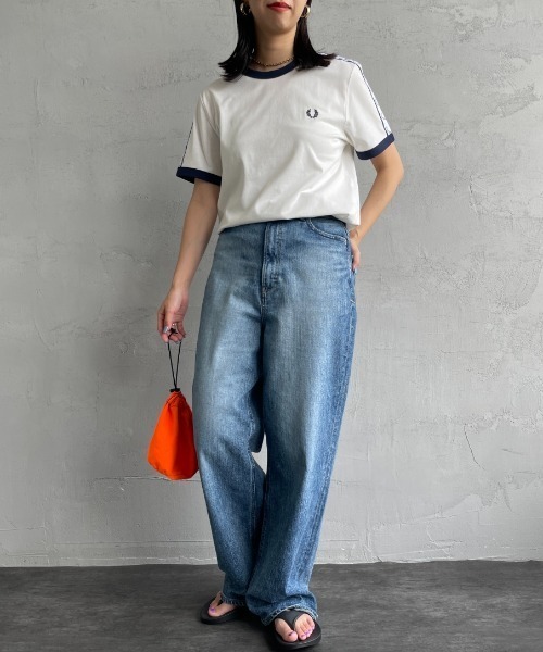 FRED PERRY（フレッドペリー） tシャツ 半袖 トラックテープ ショート